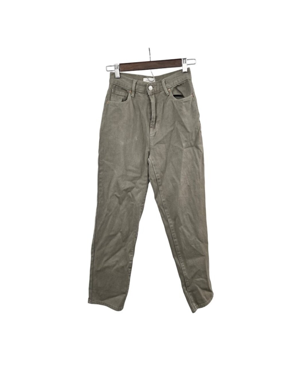 Pacsun Women's High Rise Straight Leg Jeans Green Size 24 Waist
